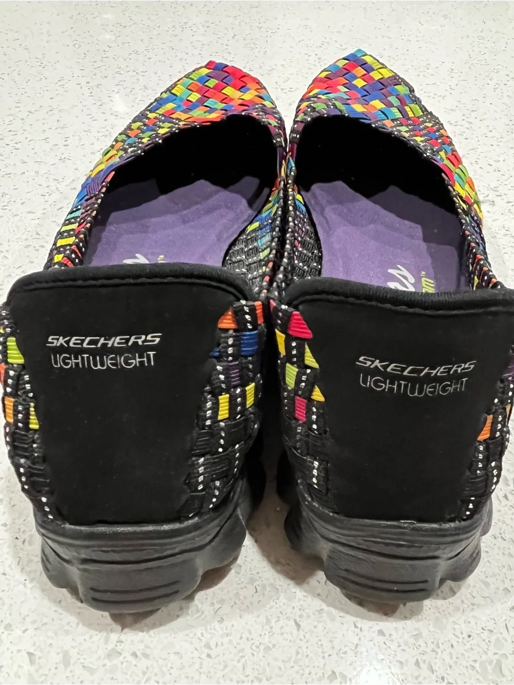 Skechers EZ Flex 2 Delphi Slip-on Multi Color Flat Comfort Shoes Women’s SZ 8.5